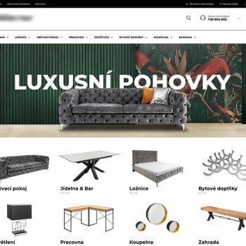 Prodej eshopu, nábytek, doplňky