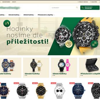Prodej eshopu, hodinky, šperky